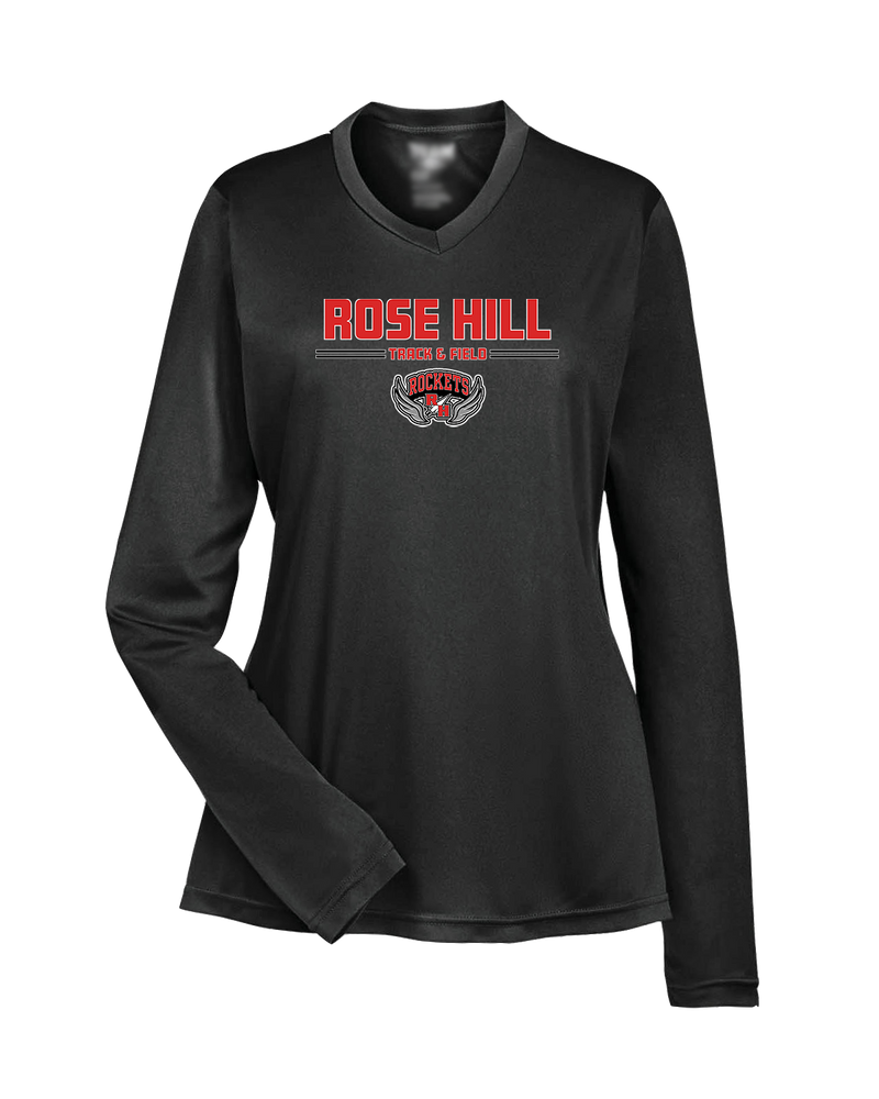 Rose Hill HS Track and Field Curve - Womens Performance Long Sleeve