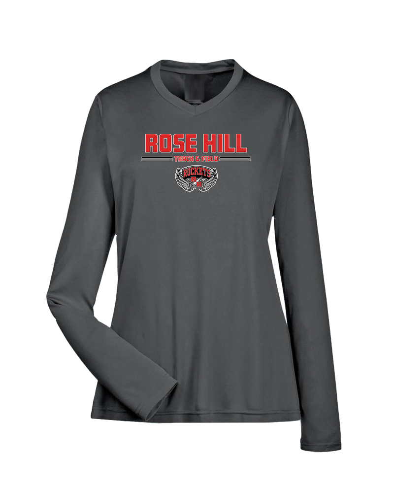 Rose Hill HS Track and Field Curve - Womens Performance Long Sleeve