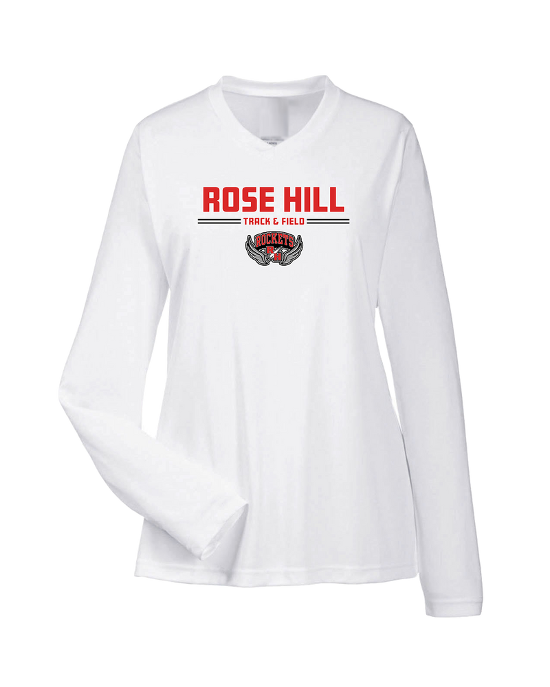 Rose Hill HS Track and Field Curve - Womens Performance Long Sleeve