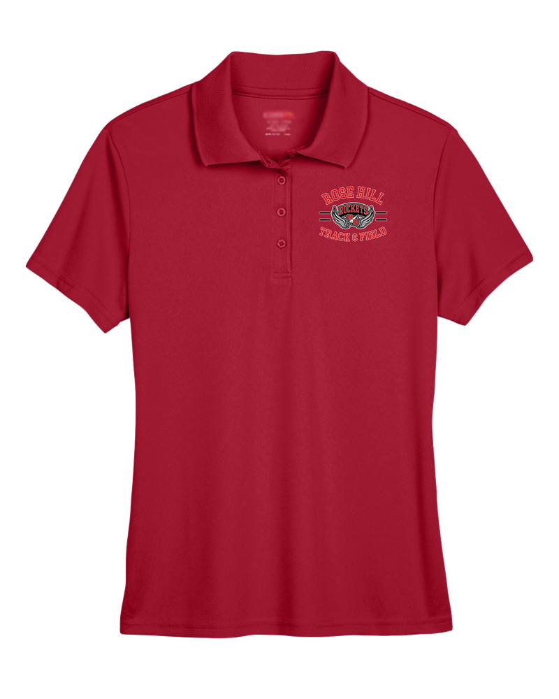 Rose Hill HS Track and Field Curve - Womens Polo