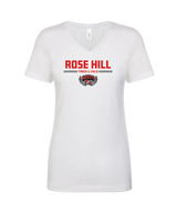 Rose Hill HS Track and Field Curve - Womens V-Neck