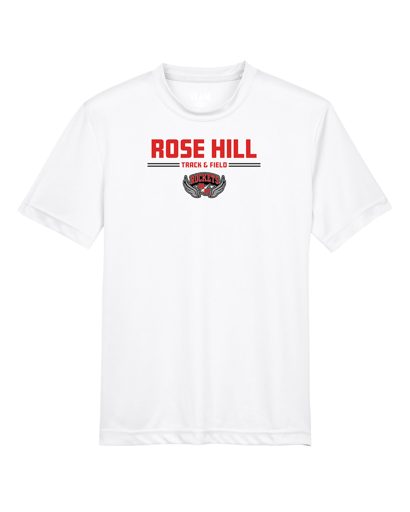 Rose Hill HS Track and Field Curve - Youth Performance T-Shirt