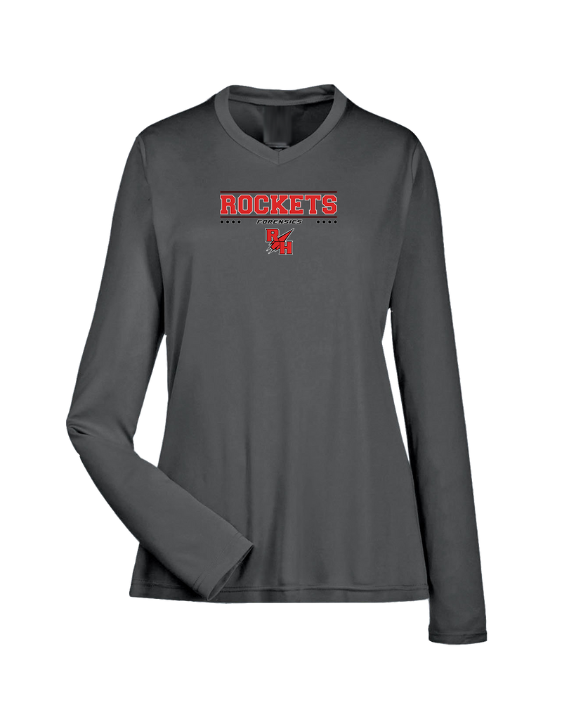 Rose Hill HS Forensics Border - Womens Performance Long Sleeve