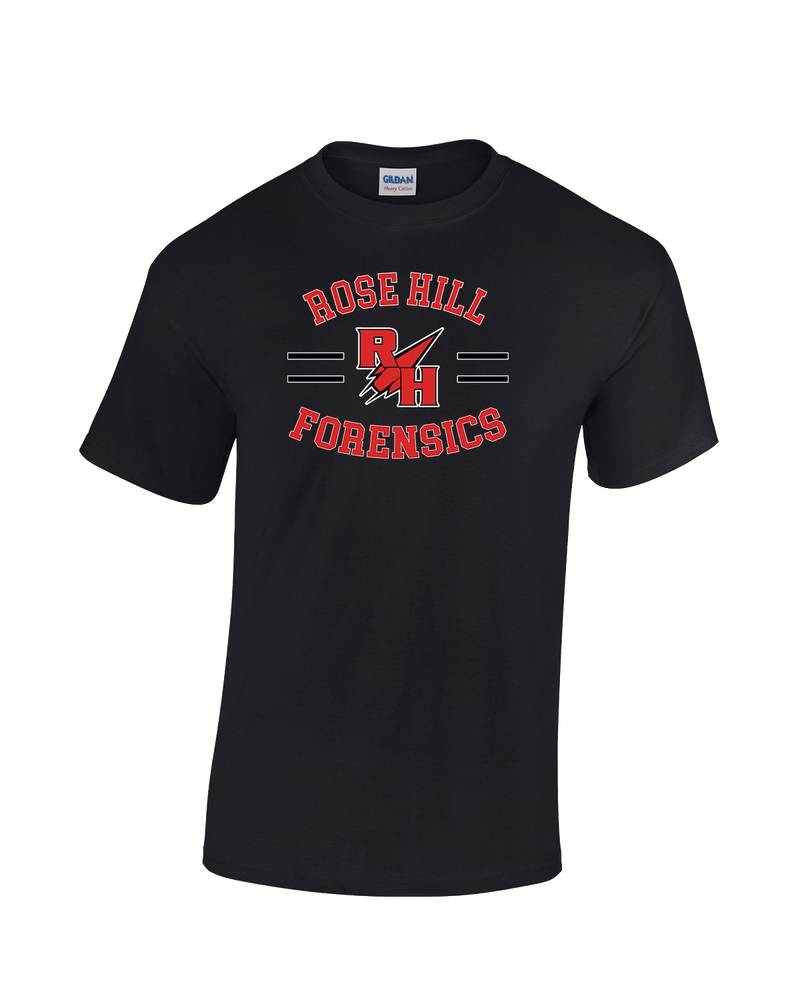 Rose Hill HS Forensics Curve - Cotton T-Shirt