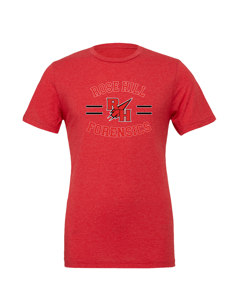 Rose Hill HS Forensics Curve - Mens Tri Blend Shirt