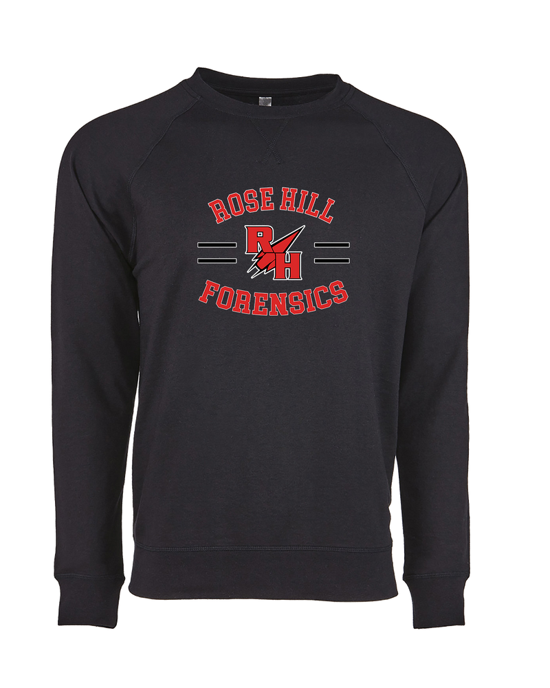 Rose Hill HS Forensics Curve - Crewneck Sweatshirt