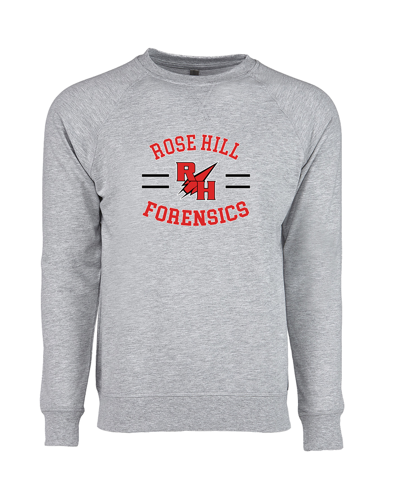 Rose Hill HS Forensics Curve - Crewneck Sweatshirt