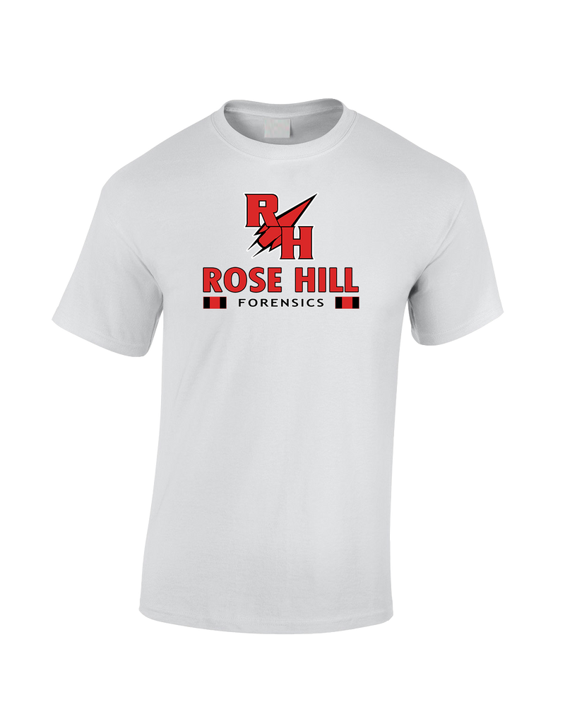 Rose Hill HS Forensics Stacked - Cotton T-Shirt