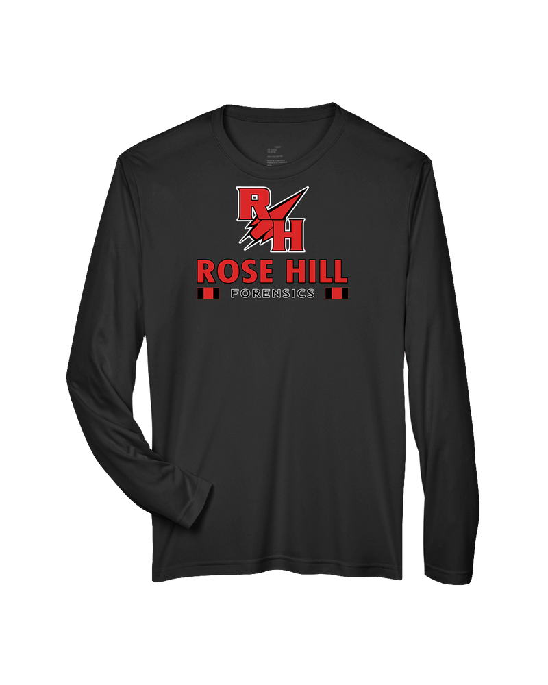 Rose Hill HS Forensics Stacked - Performance Long Sleeve