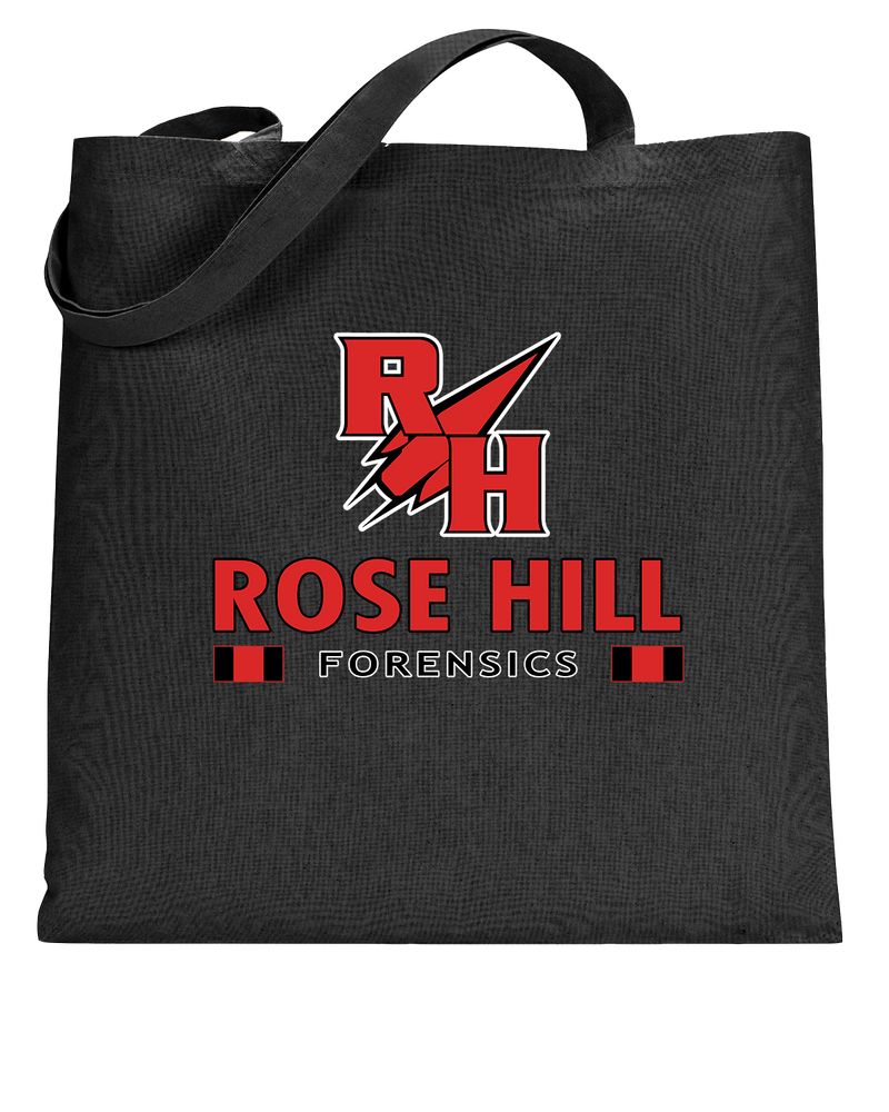 Rose Hill HS Forensics Stacked - Tote Bag