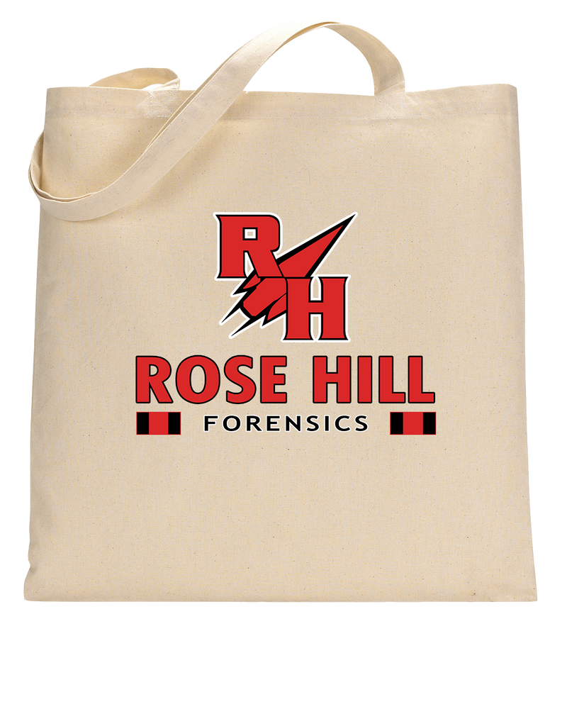 Rose Hill HS Forensics Stacked - Tote Bag