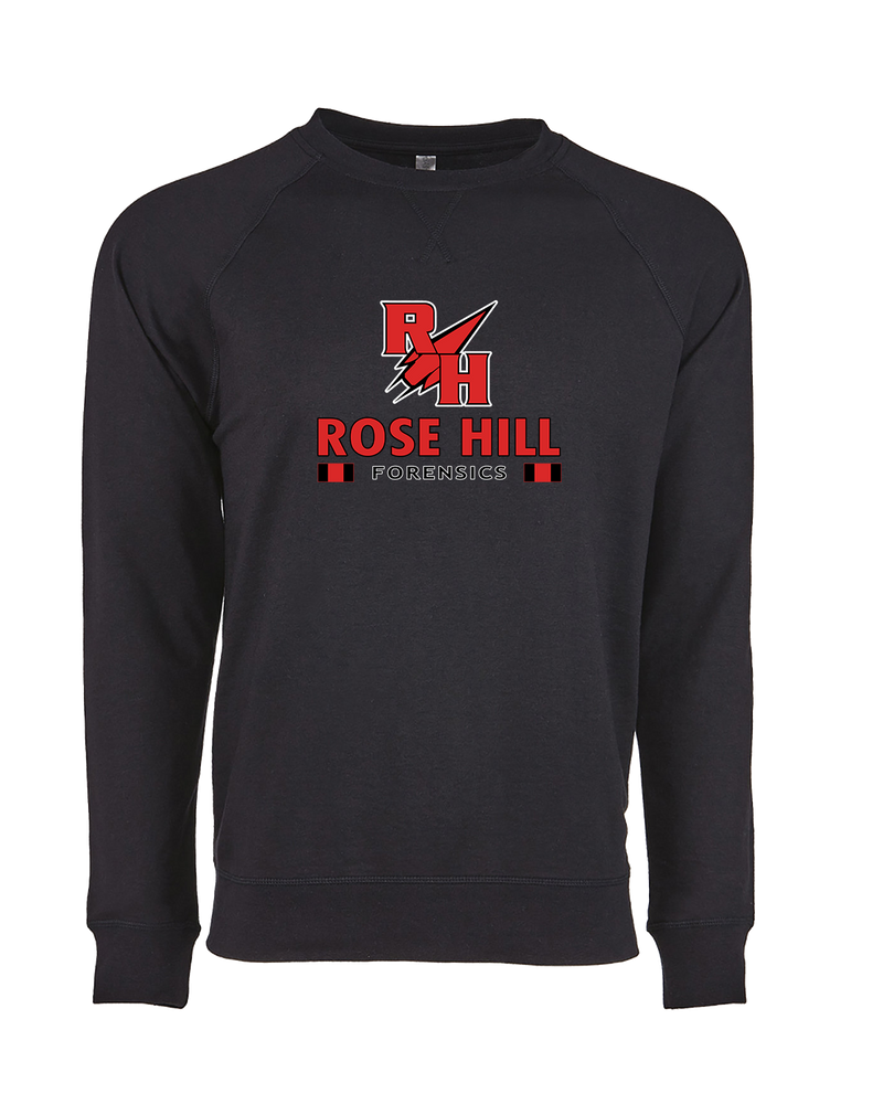 Rose Hill HS Forensics Stacked - Crewneck Sweatshirt