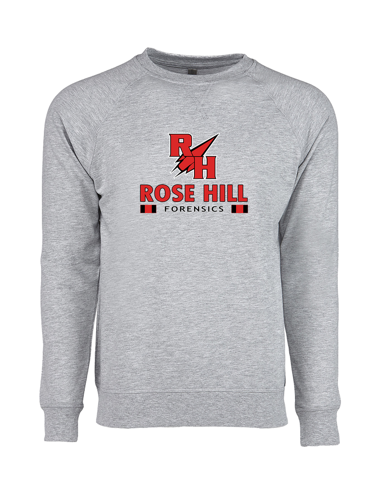 Rose Hill HS Forensics Stacked - Crewneck Sweatshirt