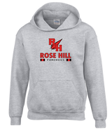 Rose Hill HS Forensics Stacked - Cotton Hoodie