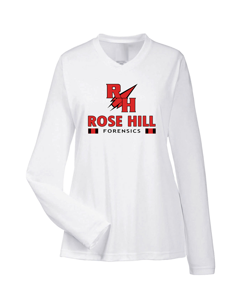 Rose Hill HS Forensics Stacked - Womens Performance Long Sleeve