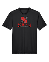 Rose Hill HS Forensics Stacked - Youth Performance T-Shirt