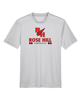 Rose Hill HS Forensics Stacked - Youth Performance T-Shirt