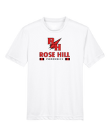 Rose Hill HS Forensics Stacked - Youth Performance T-Shirt