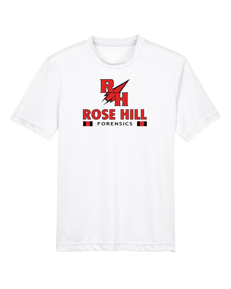 Rose Hill HS Forensics Stacked - Youth Performance T-Shirt