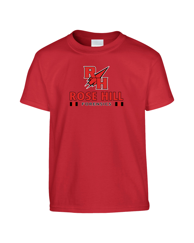 Rose Hill HS Forensics Stacked - Youth T-Shirt