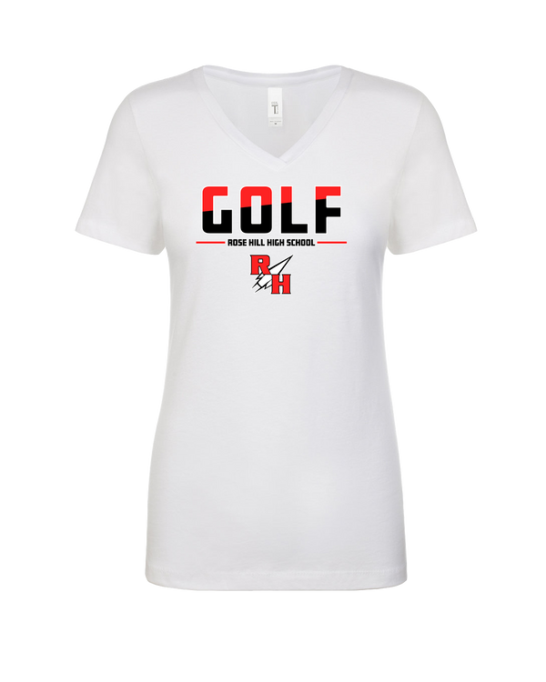 Rose Hill HS Golf Cut - Womens V-Neck