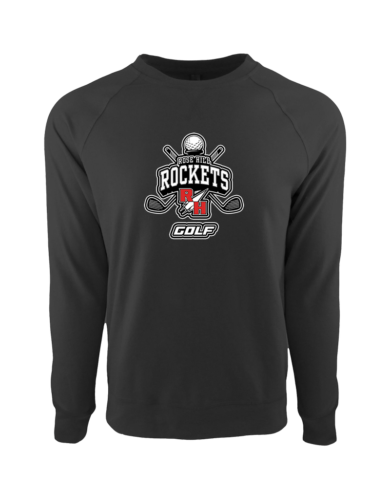 Rose Hill HS Golf Logo - Crewneck Sweatshirt