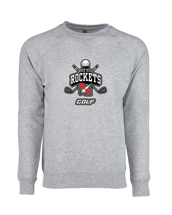 Rose Hill HS Golf Logo - Crewneck Sweatshirt