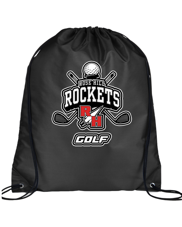 Rose Hill HS Golf Logo - Drawstring Bag