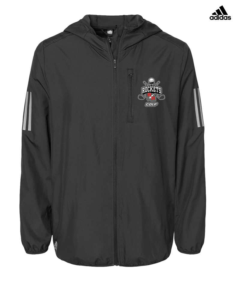 Rose Hill HS Golf Logo - Mens Adidas Full Zip Jacket