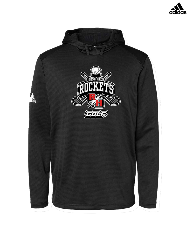 Rose Hill HS Golf Logo - Mens Adidas Hoodie