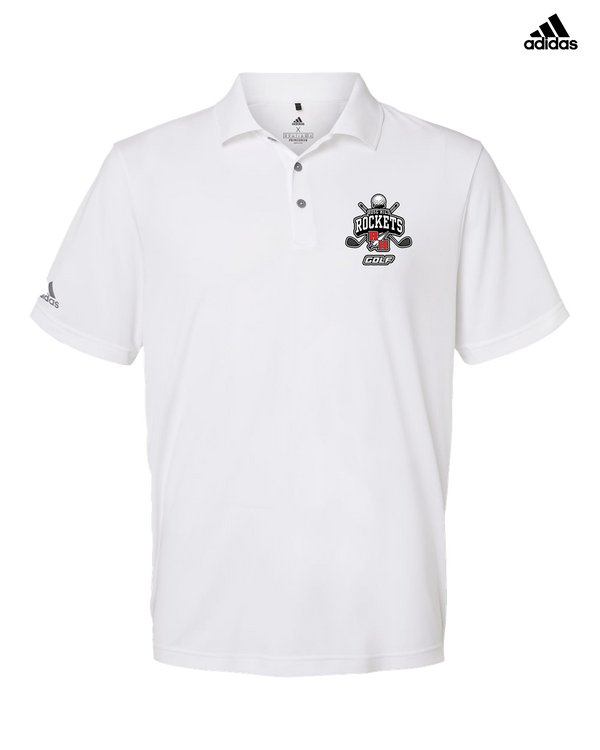 Rose Hill HS Golf Logo - Mens Adidas Performance Polo