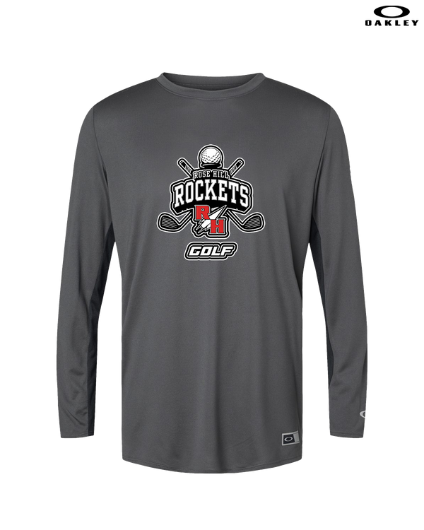 Rose Hill HS Golf Logo - Mens Oakley Longsleeve