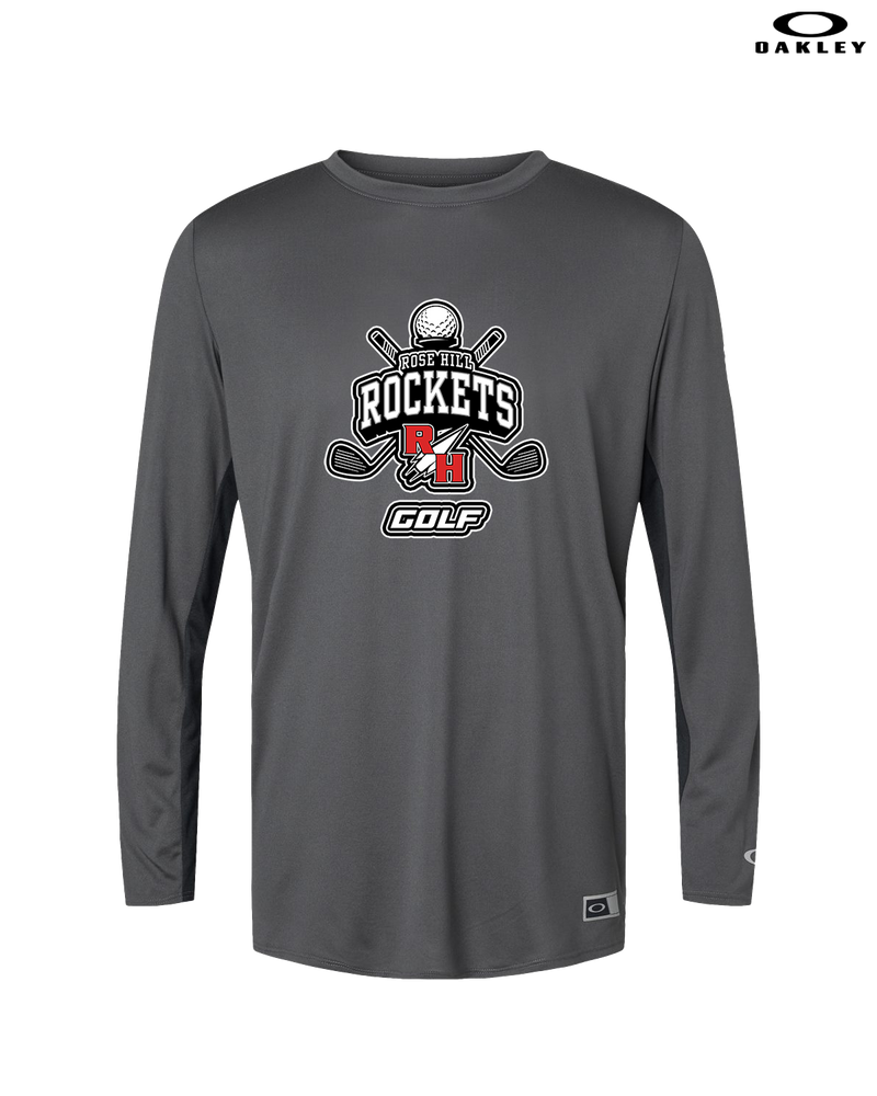 Rose Hill HS Golf Logo - Mens Oakley Longsleeve