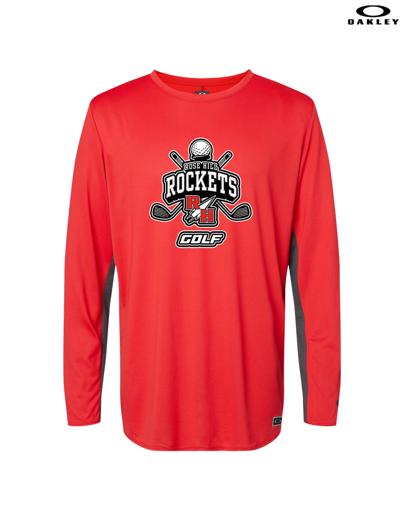 Rose Hill HS Golf Logo - Mens Oakley Longsleeve