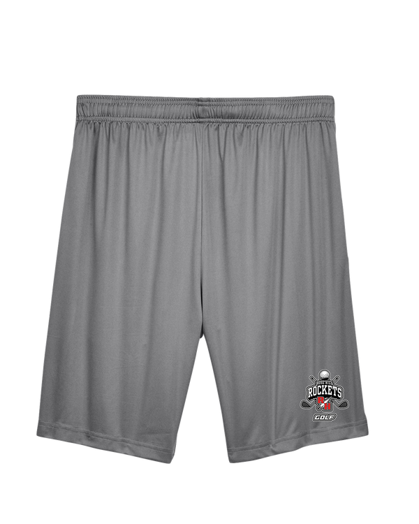 Rose Hill HS Golf Logo - Training Shorts with Pocket