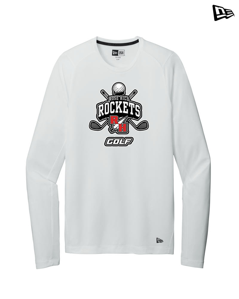 Rose Hill HS Golf Logo - New Era Long Sleeve Crew