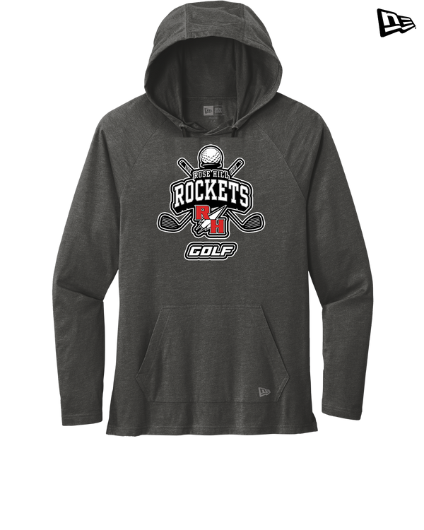 Rose Hill HS Golf Logo - New Era Tri-Blend Hoodie