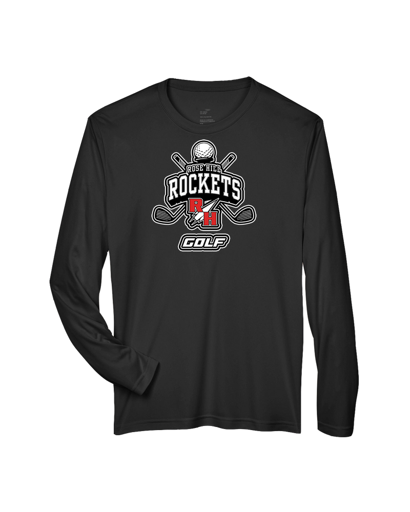 Rose Hill HS Golf Logo - Performance Longsleeve