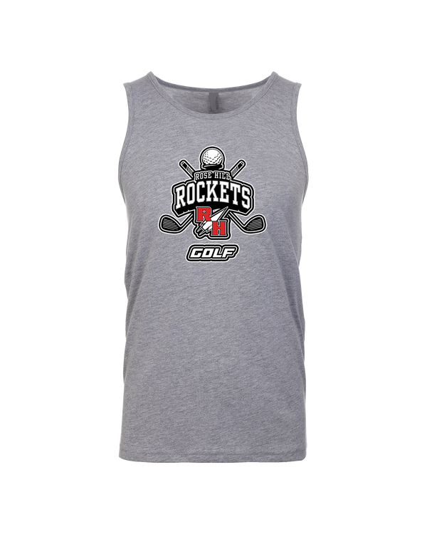 Rose Hill HS Golf Logo - Mens Tank Top