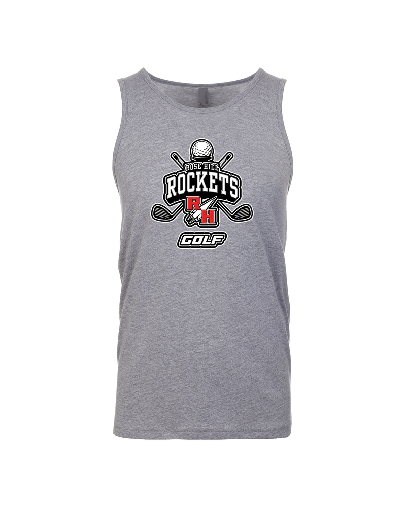 Rose Hill HS Golf Logo - Mens Tank Top