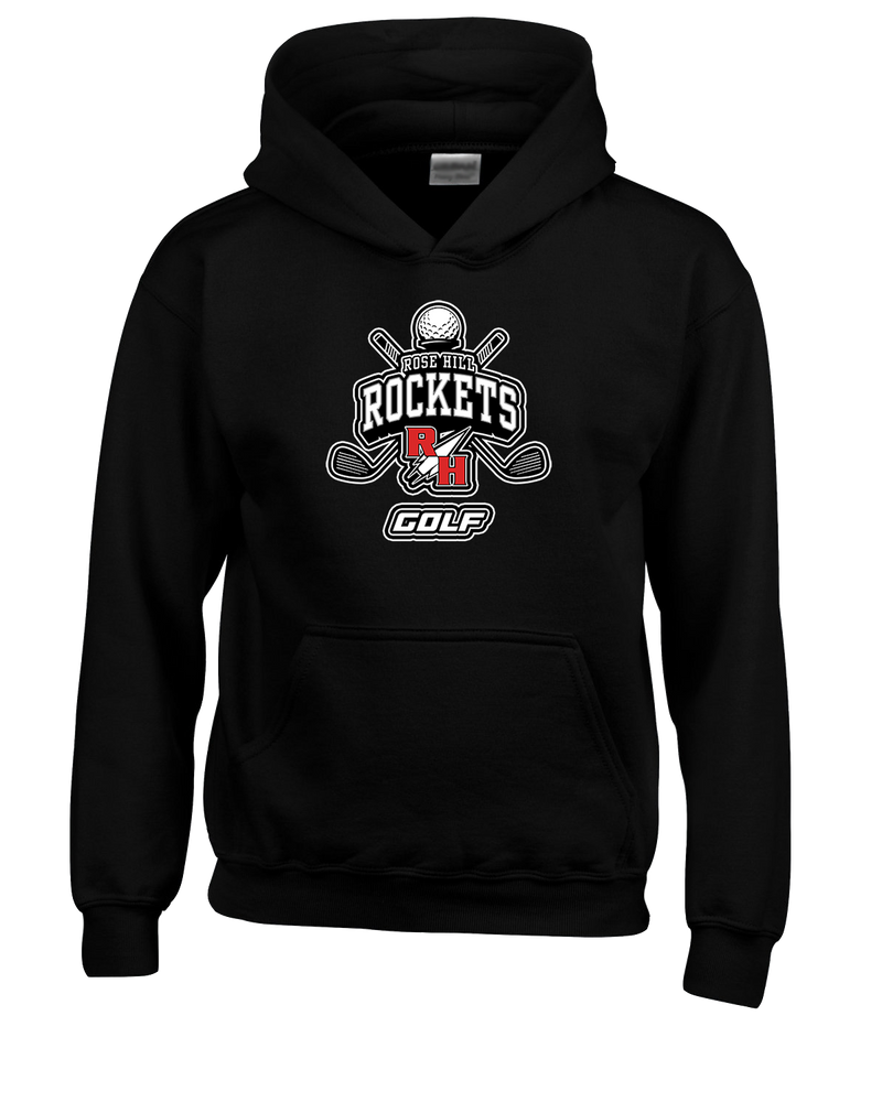 Rose Hill HS Golf Logo - Cotton Hoodie