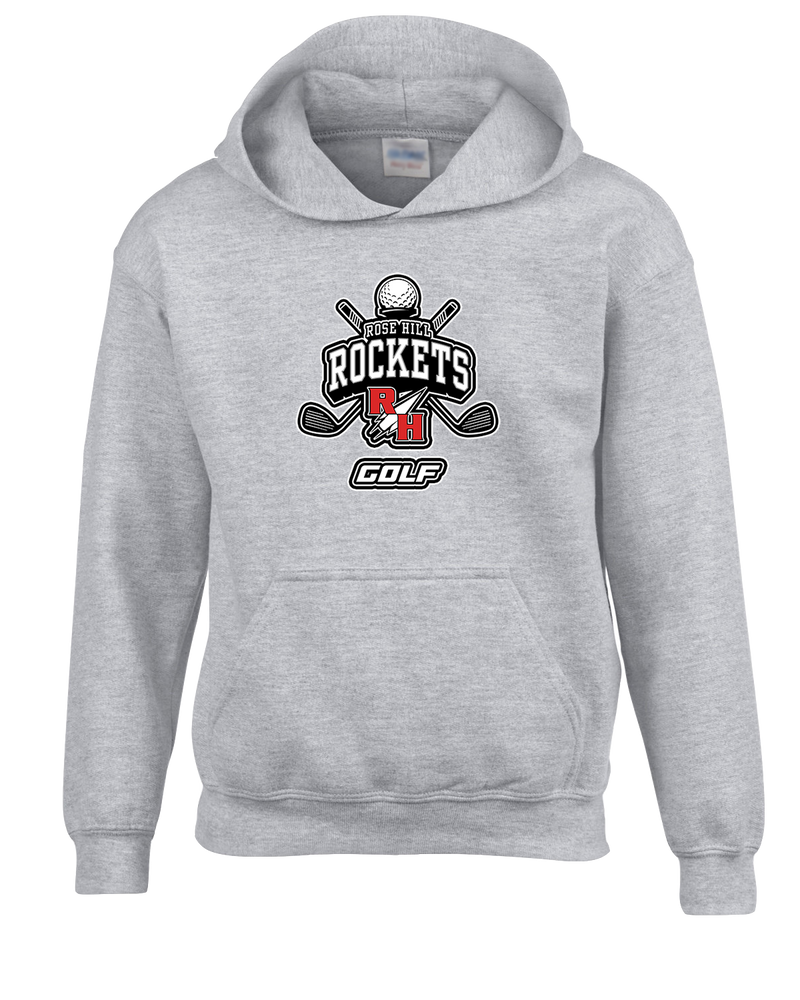 Rose Hill HS Golf Logo - Cotton Hoodie