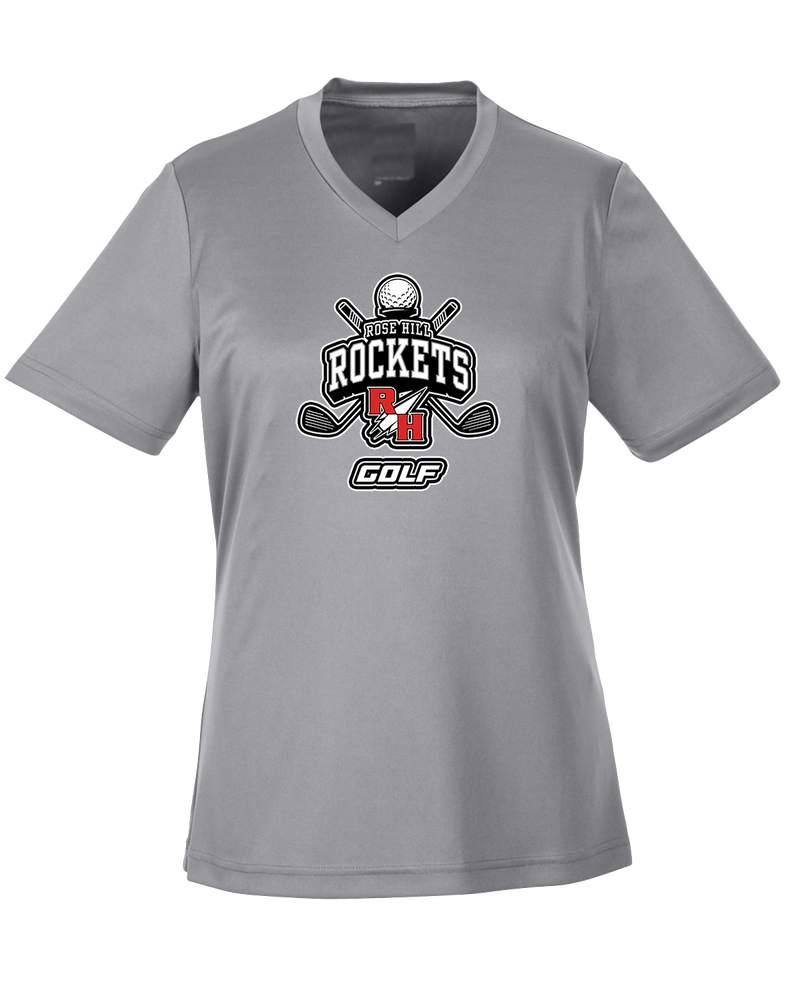 Rose Hill HS Golf Logo - Womens Performance Shirt