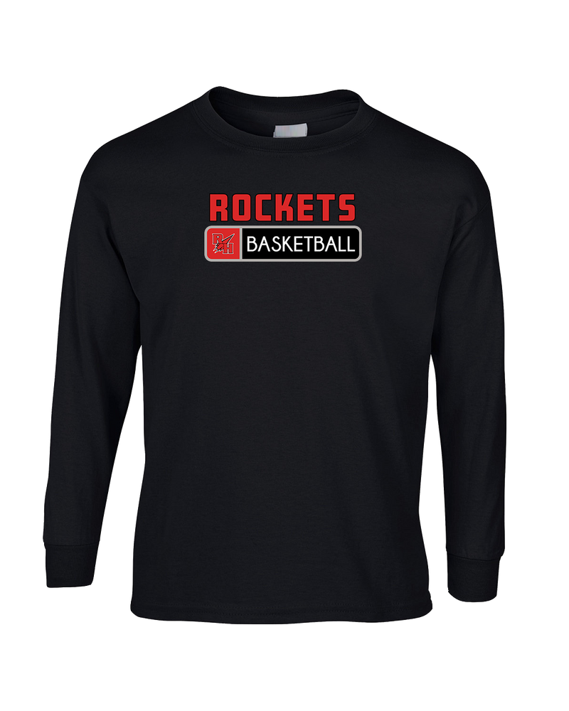 Rose Hill HS Basketball Pennant - Mens Cotton Long Sleeve