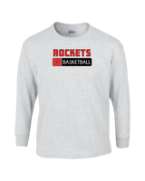 Rose Hill HS Basketball Pennant - Mens Cotton Long Sleeve