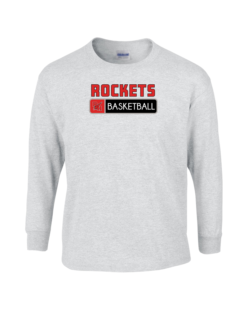 Rose Hill HS Basketball Pennant - Mens Cotton Long Sleeve