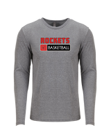 Rose Hill HS Basketball Pennant - Tri Blend Long Sleeve