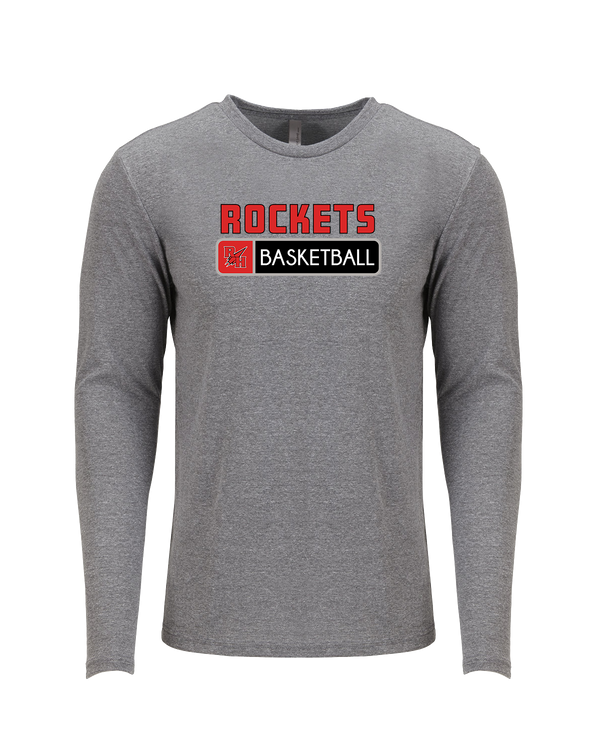 Rose Hill HS Basketball Pennant - Tri Blend Long Sleeve