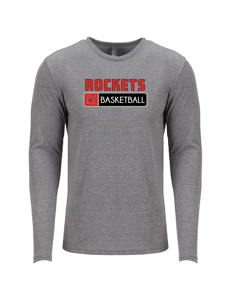 Rose Hill HS Basketball Pennant - Tri Blend Long Sleeve