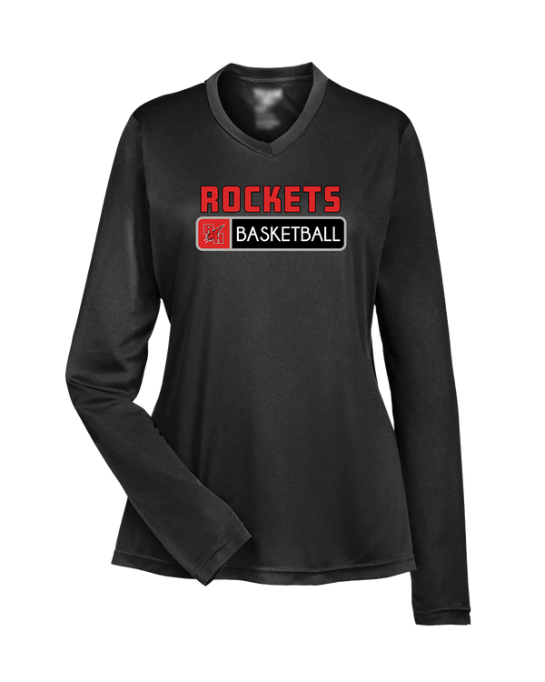 Rose Hill HS Basketball Pennant - Womens Performance Long Sleeve